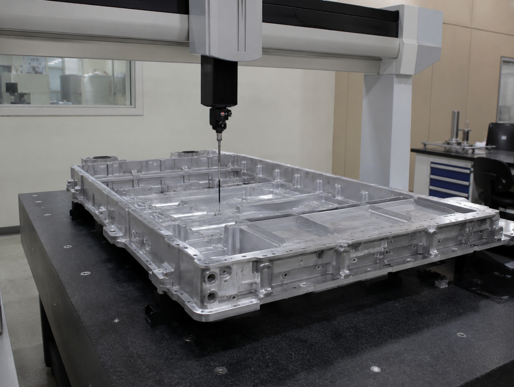 CMM for EV battery tray