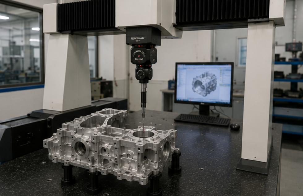 bridge CMM with Renishaw probe package