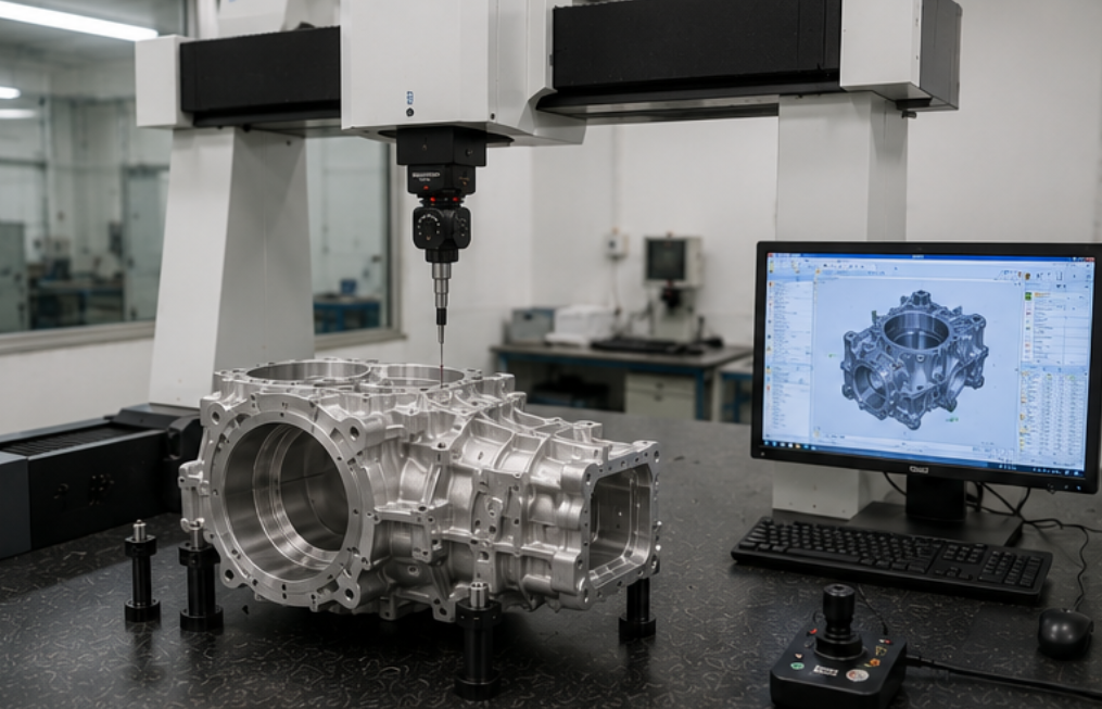 coordinate measuring machine for EV motor housing