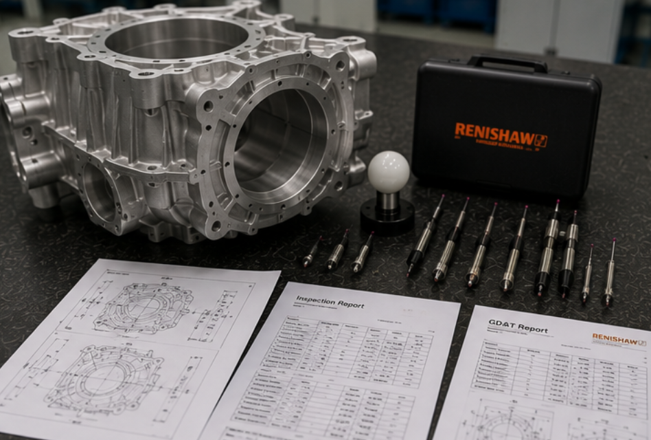 CMM for EV motor housing