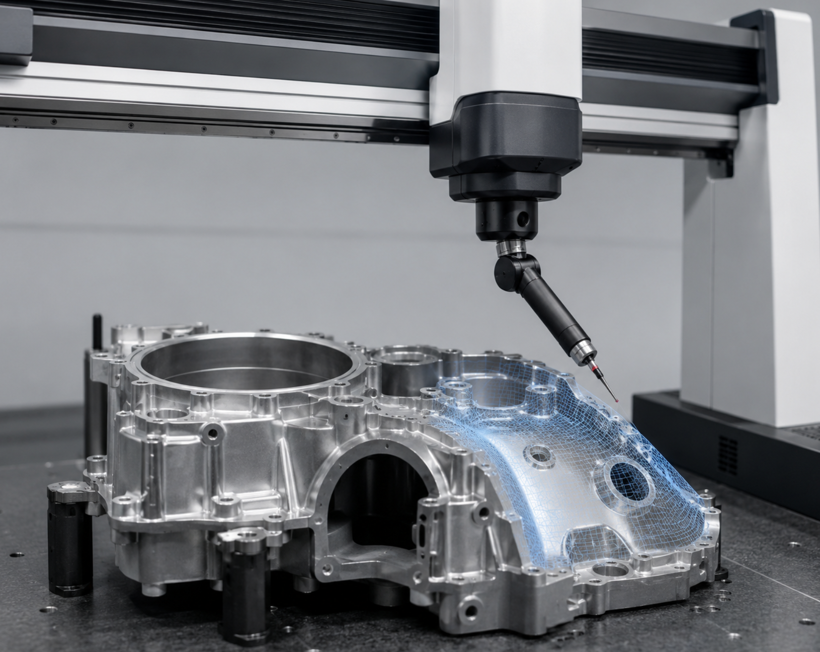 Bridge CMM With Scanning Probe