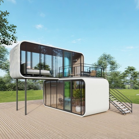 Роскошный сборный дом-вилла Яблоко в современном стиле