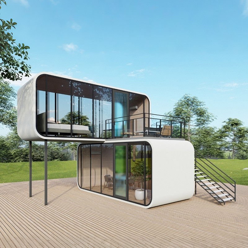 Роскошный сборный дом-вилла Яблоко в современном стиле