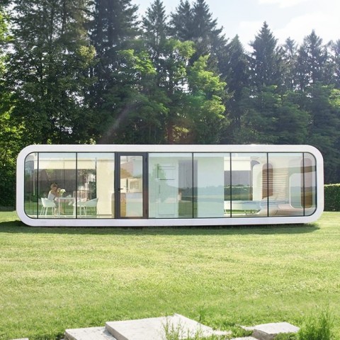 Инновационные кемпинговые домики Яблоко Крошечный Дом Открытие