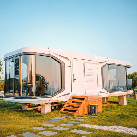 Высокотехнологичный сборный умный дом с двухслойной кабиной. Основные моменты