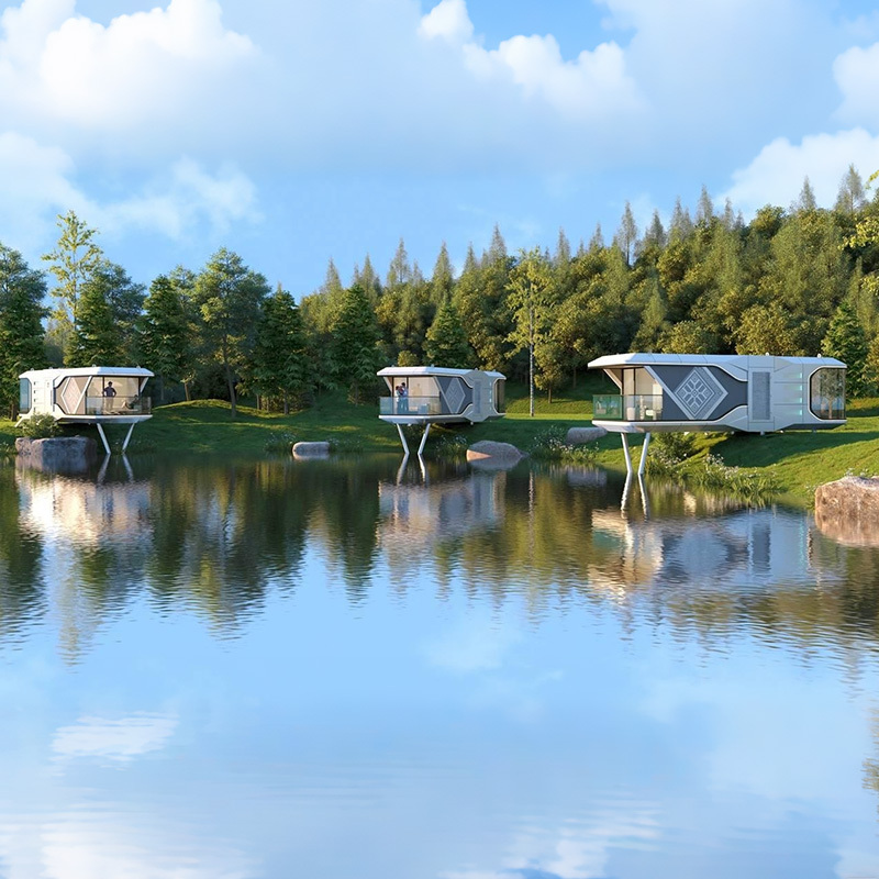 Футуристический магазин космических капсул