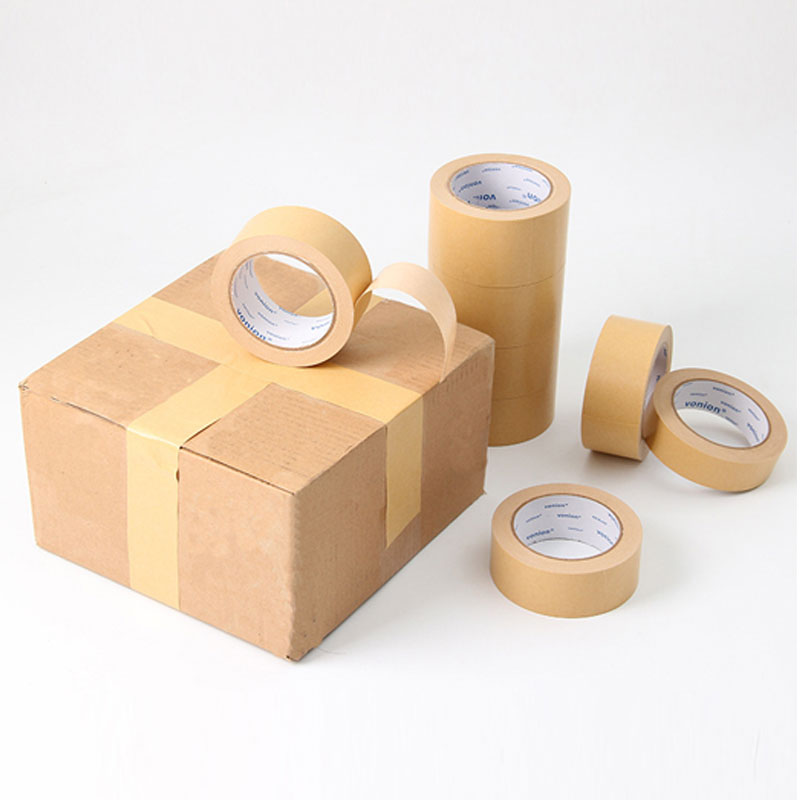 Nature Rubber Glue Printable Gummed Packing Self-Adhesive Kraft Paper Tape