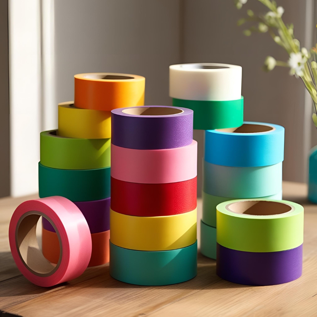 Green Spray Paint Safe-Release Crepe Paper Multi-Surfaces Painters Masking Tape