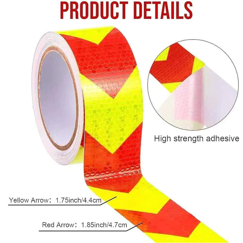 Self Adhesive Heat Transfer Safety Striped reflective tape Self Adhesive Heat Transfer Safety Striped reflective tape