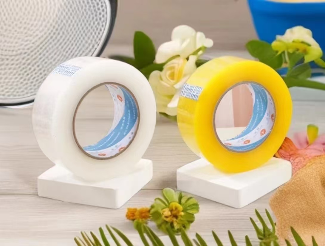 Premium Strong Yellowish Clear Transparent BOPP Packing Self-adhesive Tape