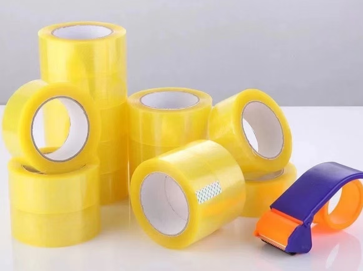Premium Strong Yellowish Clear Transparent BOPP Packing Self-adhesive Tape