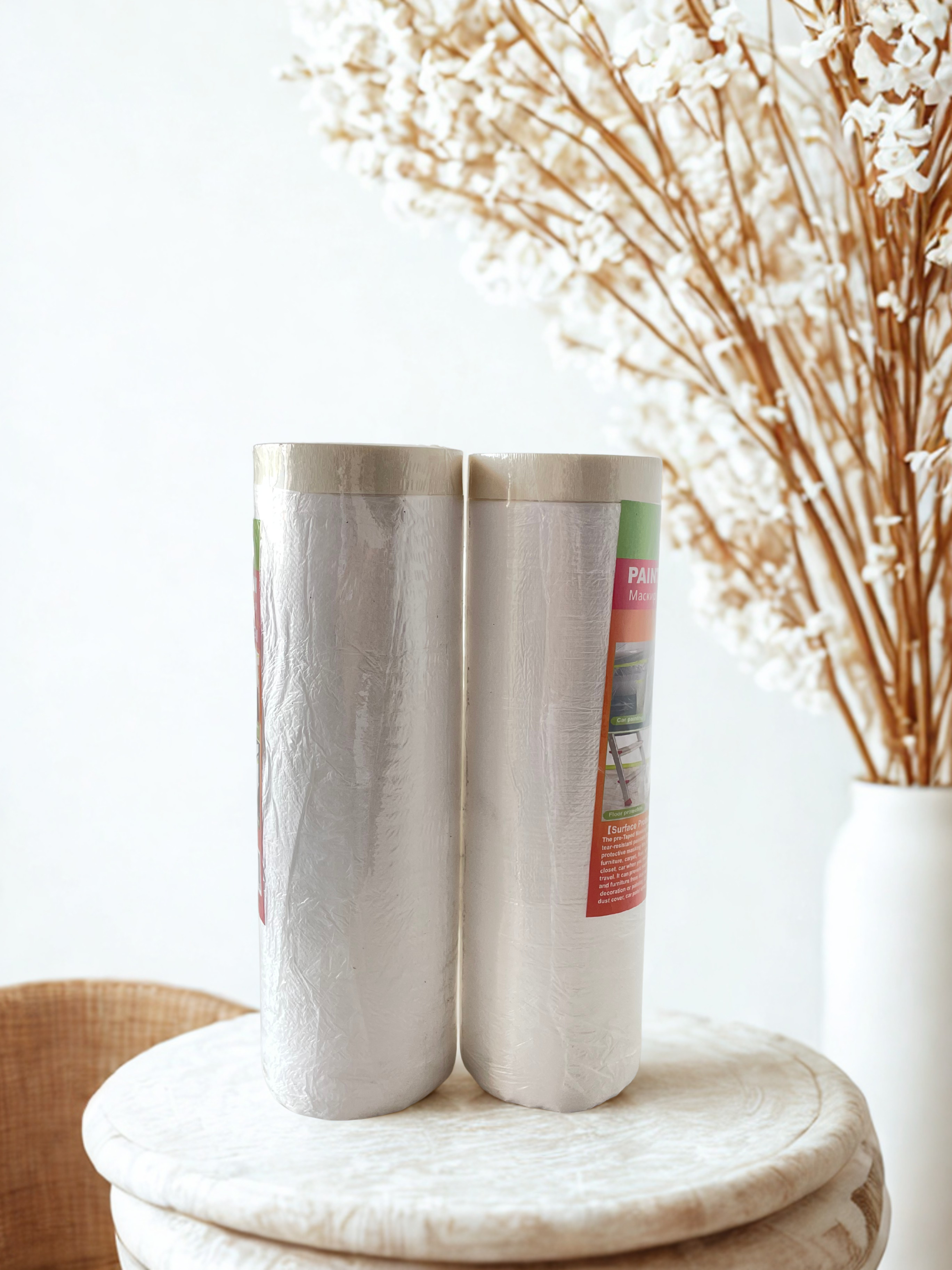 High Temperature Resistant and No Residue Spray Paint White Car Masking Protective Film