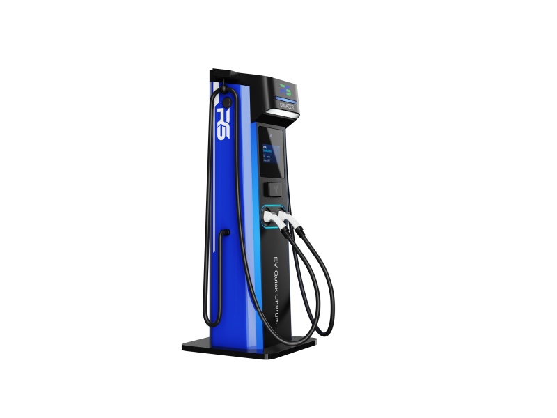 Floor Standing 80A*2 EV Charger for US Public Commercial Area