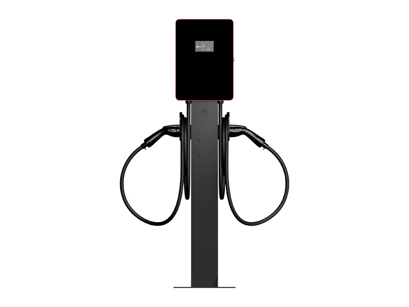 Commercial 32A*2 Wallbox EV Charger for Public Indoor with LCD Screen