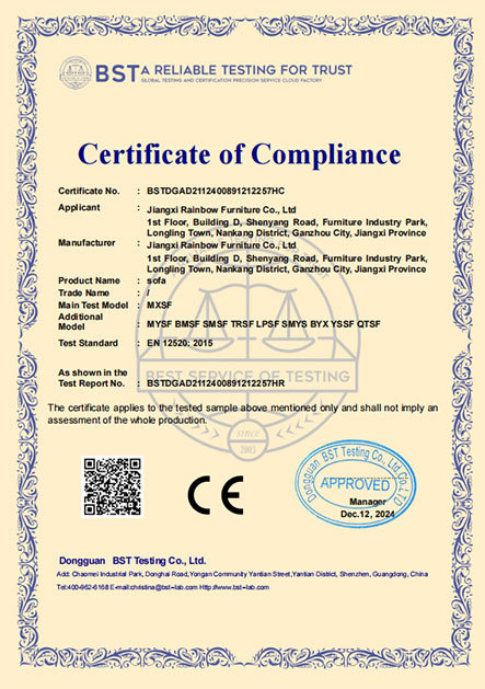 Certificación CE (SOFA)