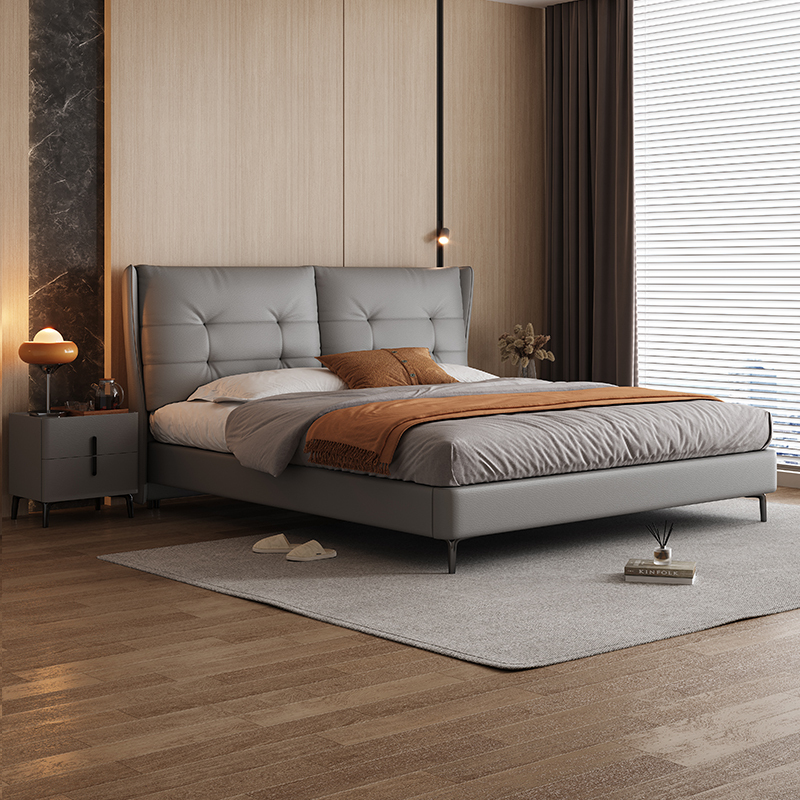 Spații de locuit Pat twin tapițat alb King