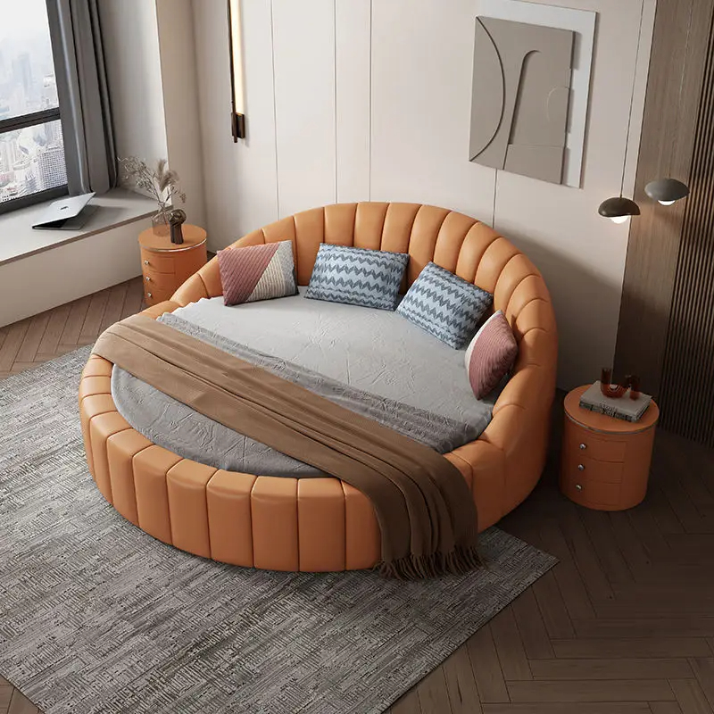 round bed frame
