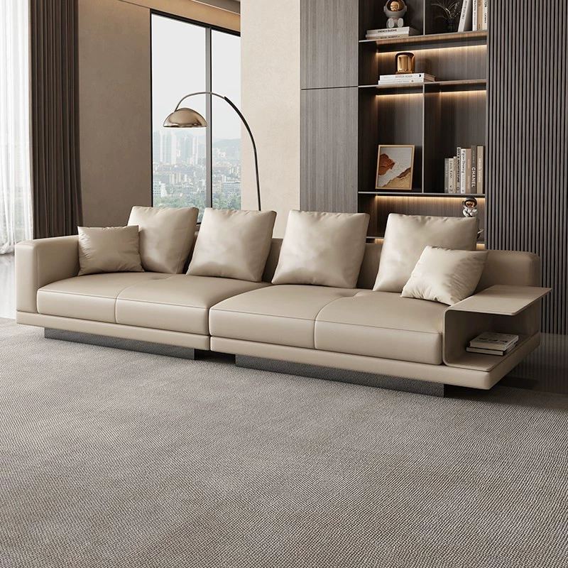 Set canapea modernă și confortabilă din piele cu 4 locuri pentru living