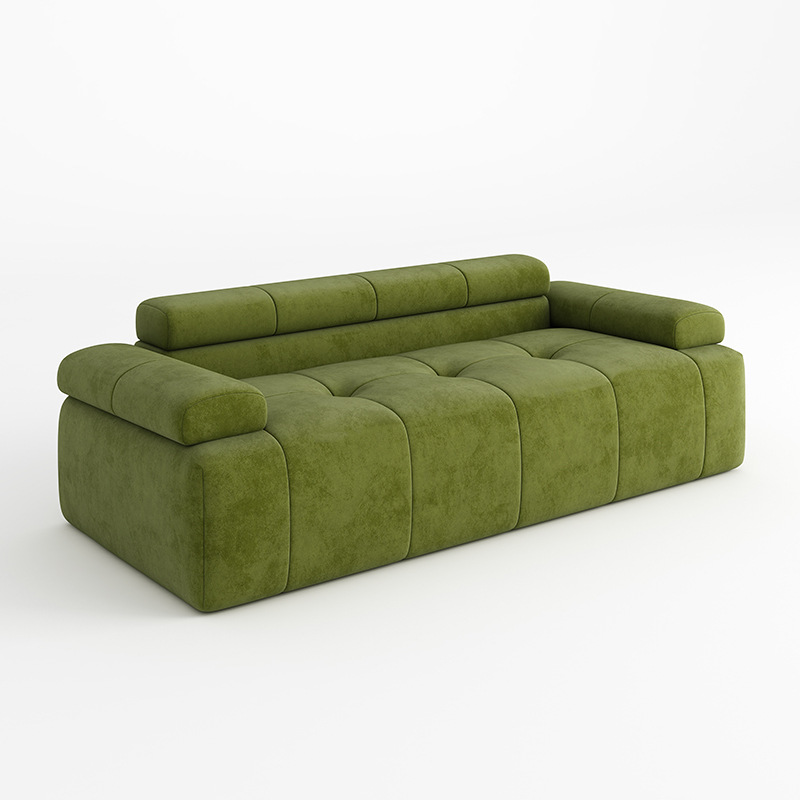 Velvet Fabric Sofa Compress Sofa and Couch