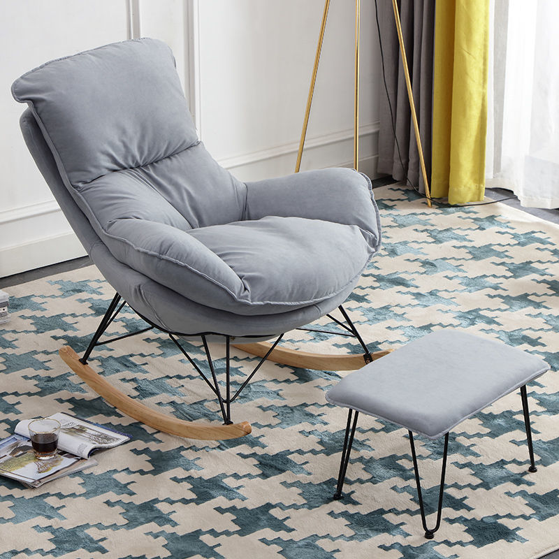 rocking chairs and ottoman