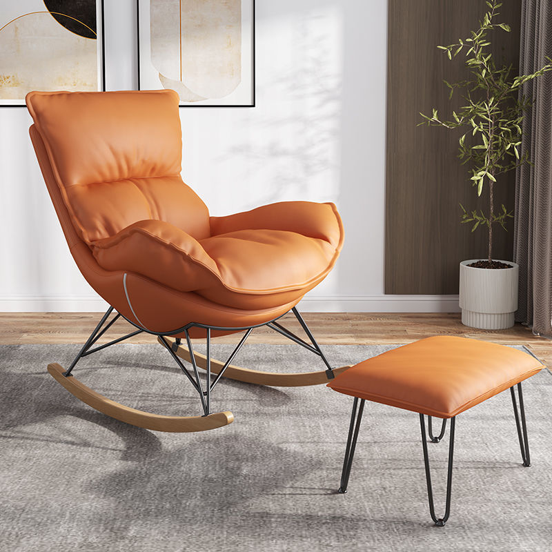 rocking chairs and ottoman