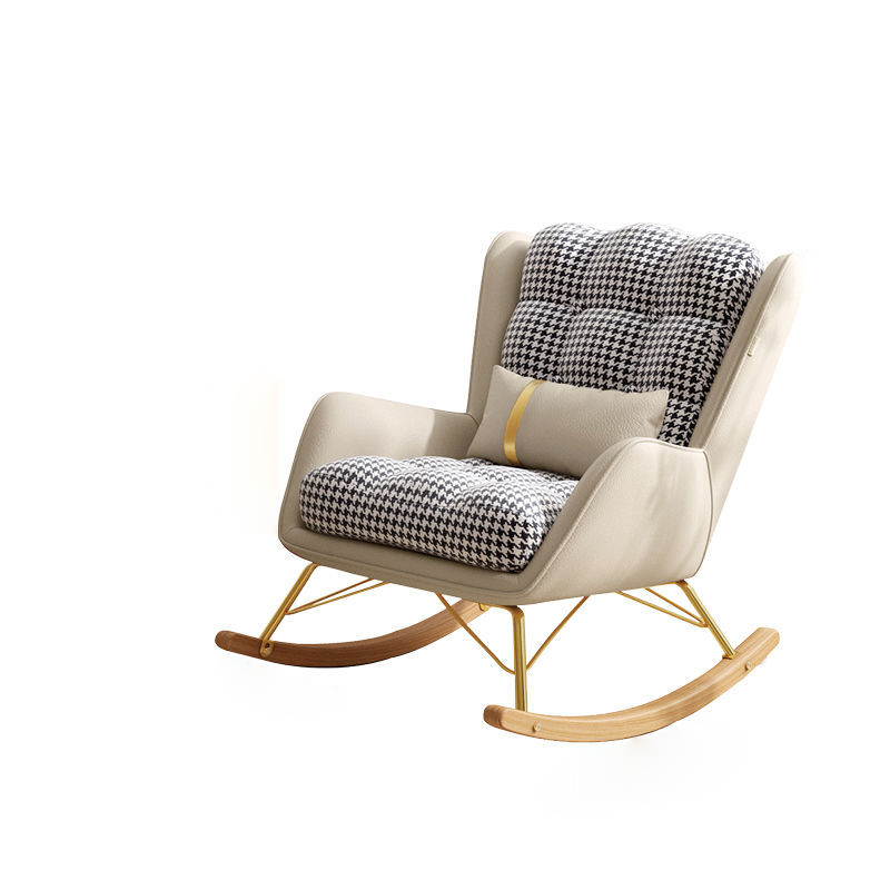 Mecedora de lujo con otomana para sala de estar