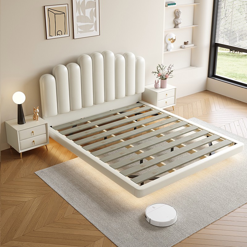 White Upholstered Bed