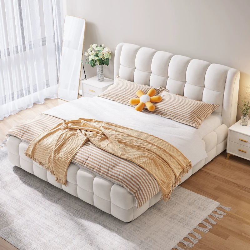 upholstered queen bed frame