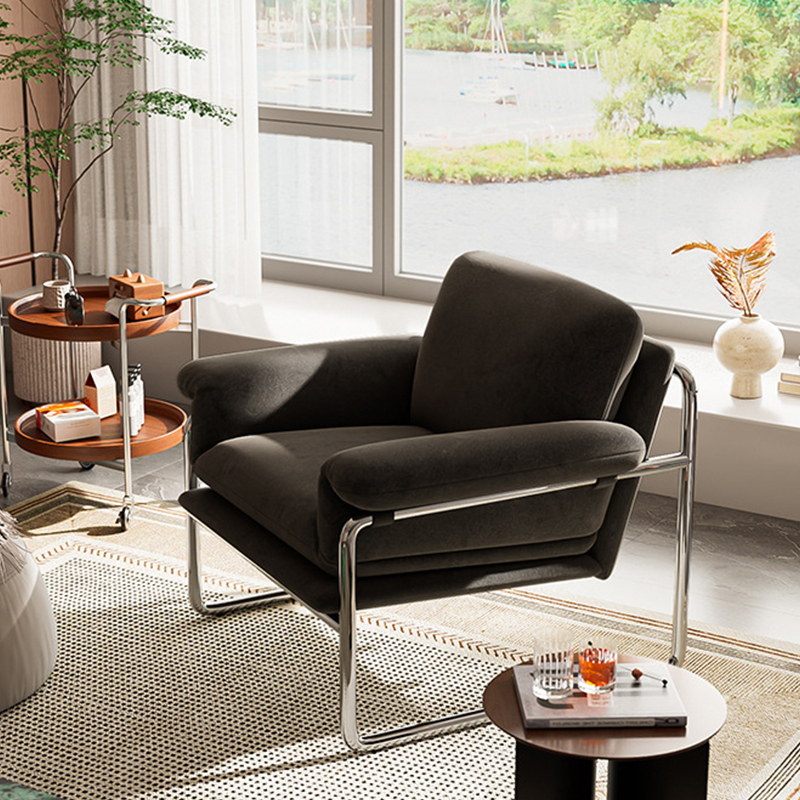 Velvet Cushion Leisure Chair
