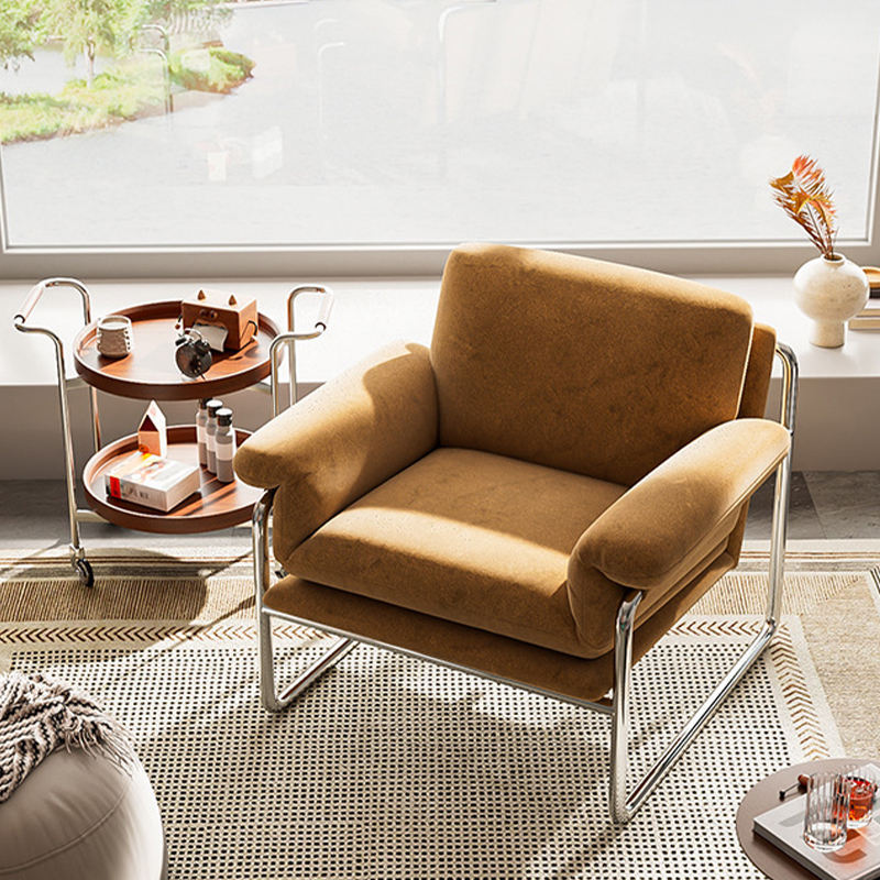 Scaun de agrement cu pernă de catifea moale pentru casă