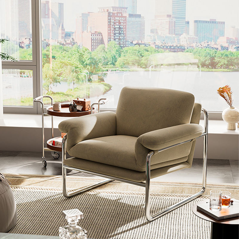 Scaun de agrement cu pernă de catifea moale pentru casă