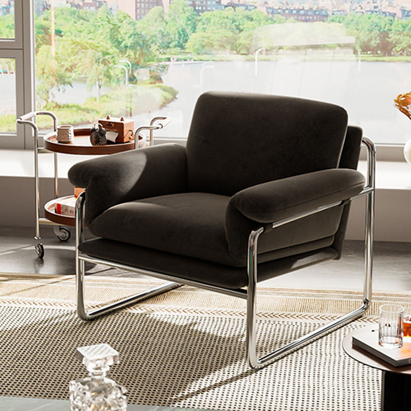 Scaun de agrement cu pernă de catifea moale pentru casă