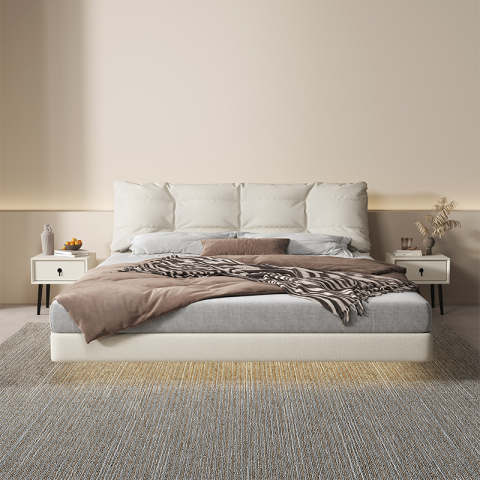 Mobilier de pat plutitor elegant de dimensiuni mari