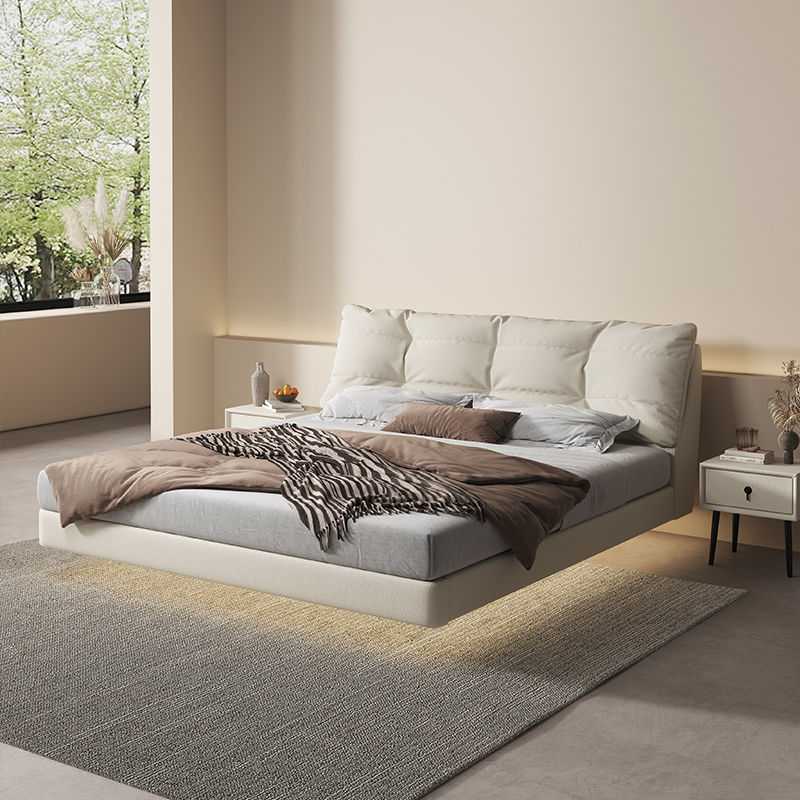 Mobilier de pat plutitor elegant de dimensiuni mari