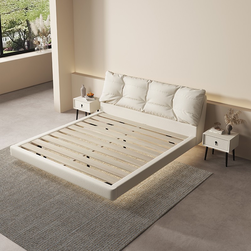 floating bed frame king