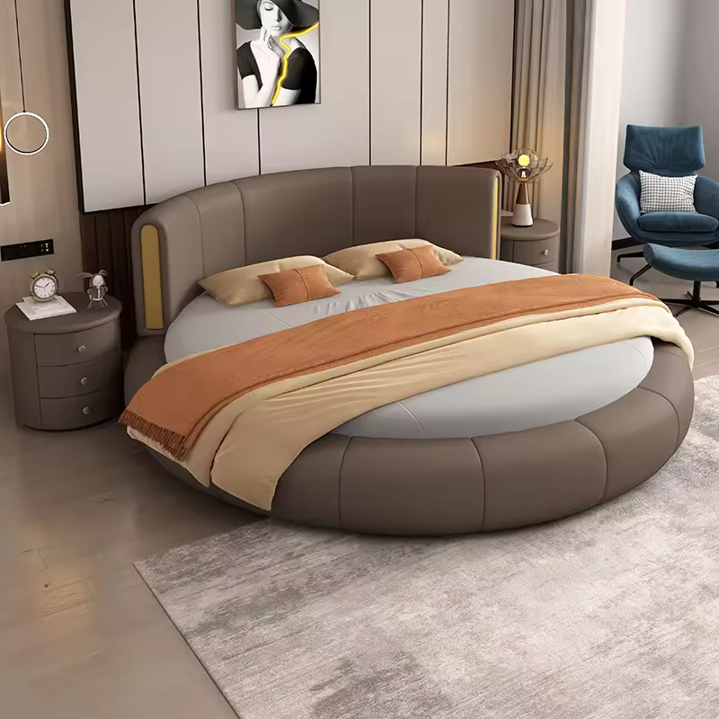 queen round bed