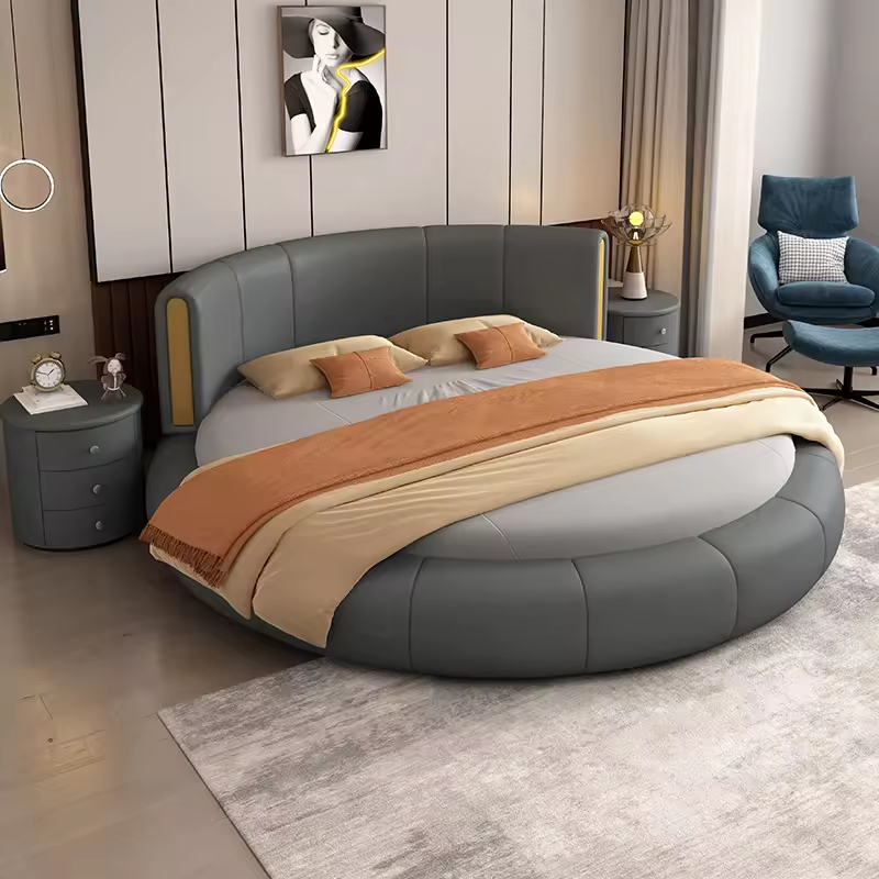 인기 가구 침실 세트 원형 침대