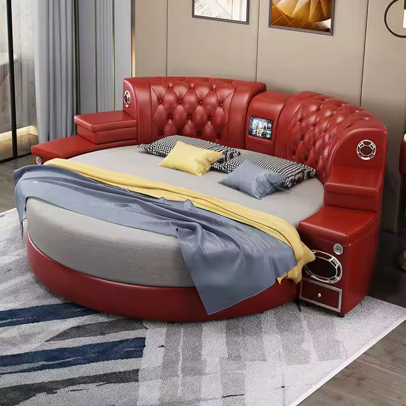 round bed frame
