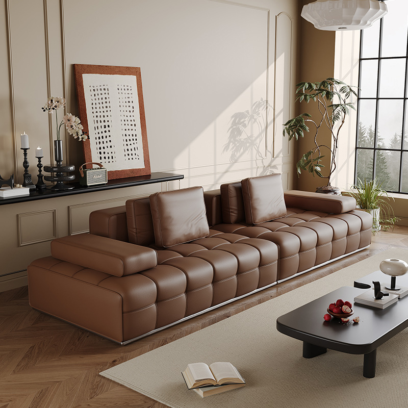 leather sofa brown