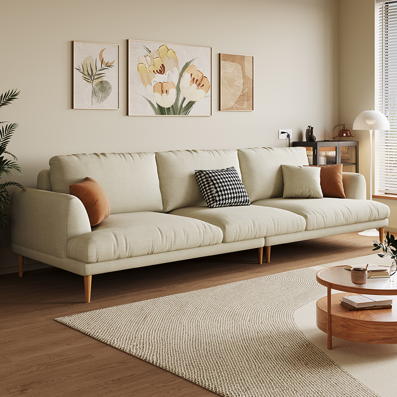 White Velvet Sectional Sofas Set