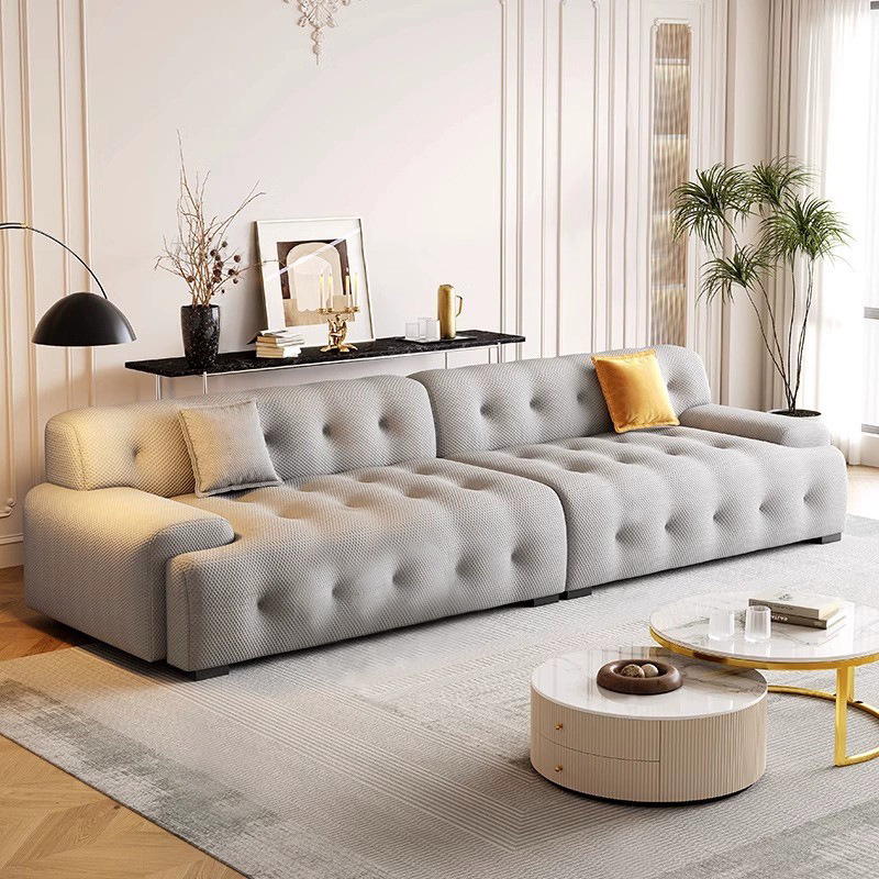 boucle fabric couch