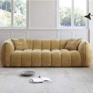 Canapea extensibilă pentru living, din material textil, set de canapele 3/2