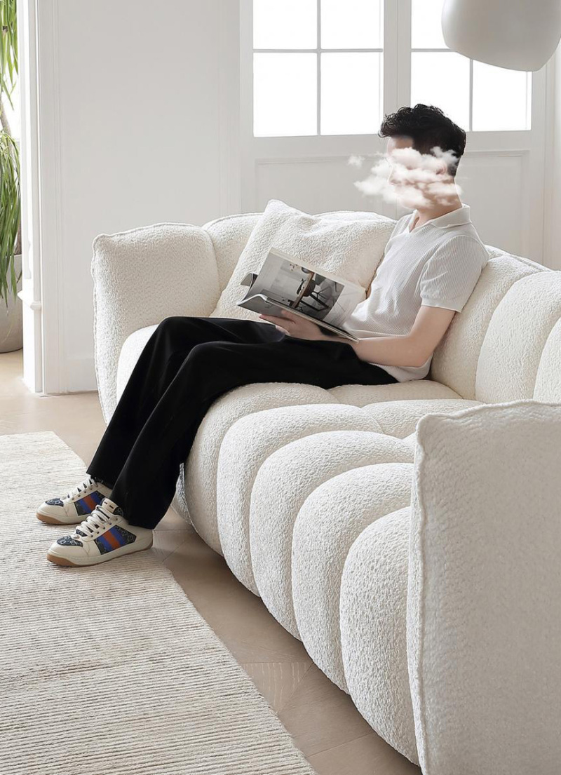 أريكة غرفة المعيشة أريكة قماش مجموعة أريكة 3 2