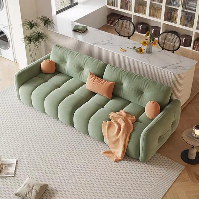 Canapea confortabilă pentru living, canapea din material textil cu 3 locuri