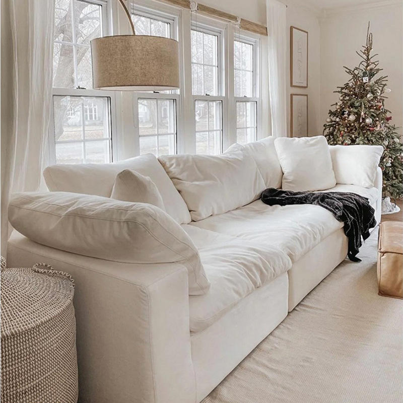 l shape fabric sofa