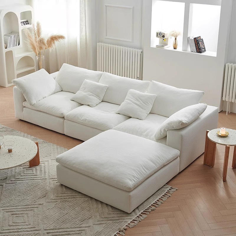 l shape fabric sofa