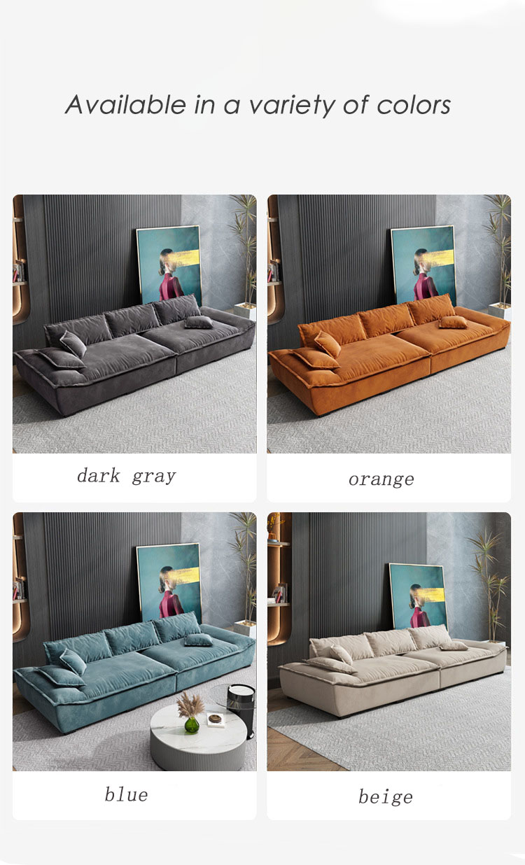 Orange Velvet Fabric Couch Sofas
