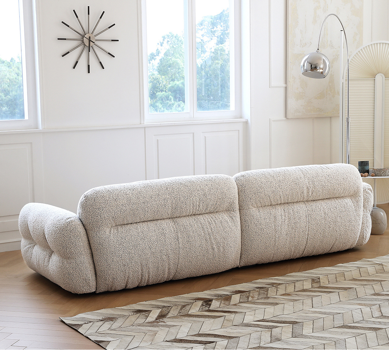 Fabric Couch 4 Seater Sofa