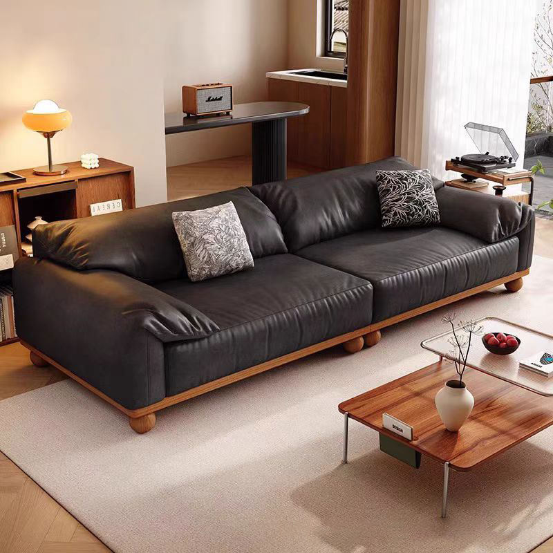 leather couch set living room sofa