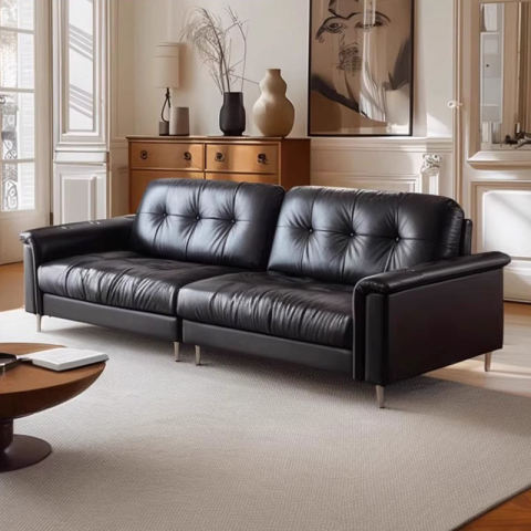 Canapea și canapea de living Set canapele moderne din piele